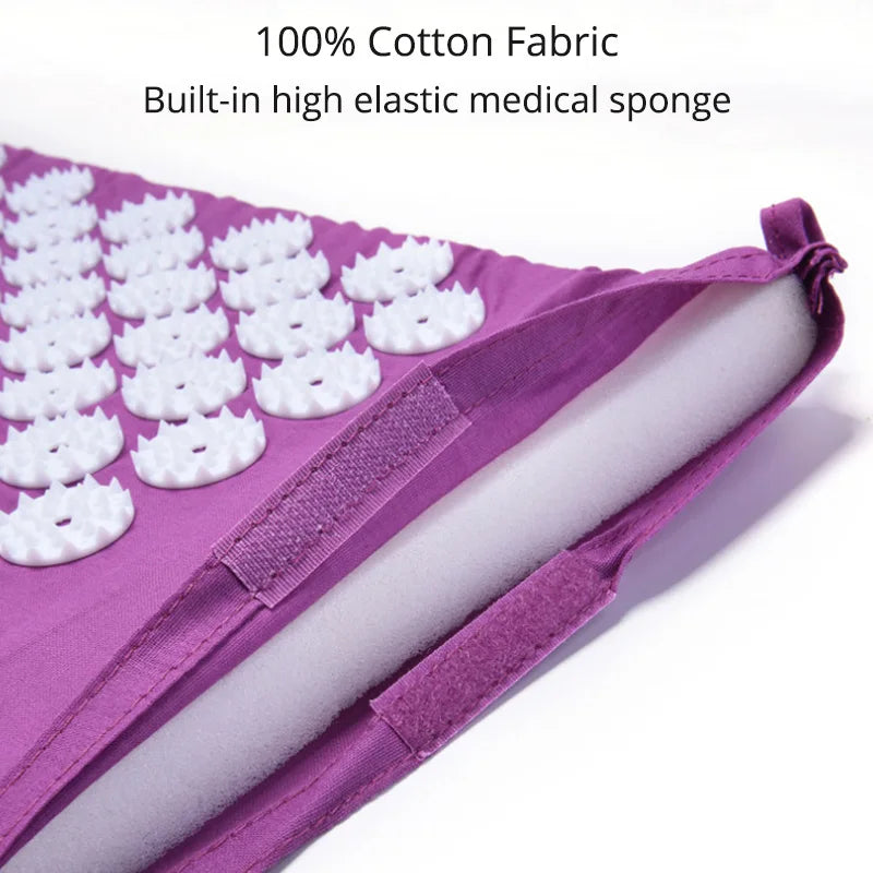 Tapis d'acupression Premium avec coussin – Soulage les tensions et favorise la relaxation