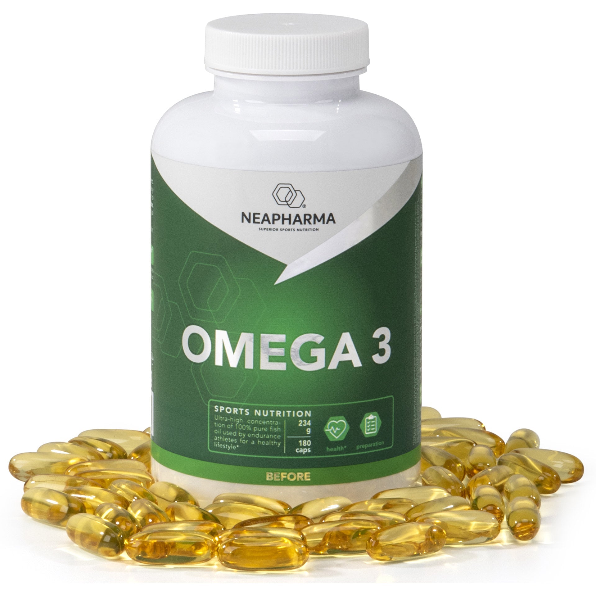 Neapharma capsules omega 3 jar (180pcs)