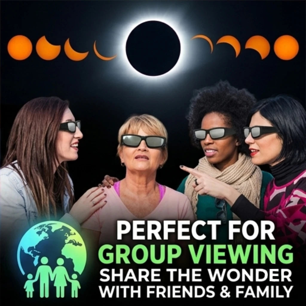 Lunettes d'Éclipse Solaire Certifiées – Protection des Yeux ISO 12312-2