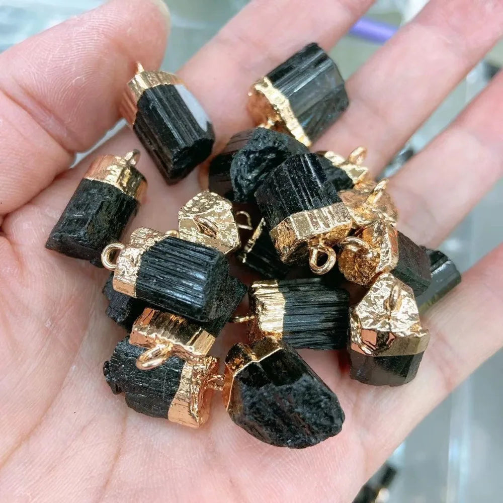 ✨ Tourmaline Noire Naturelle – Pierre de Protection & d'Équilibre Énergétique