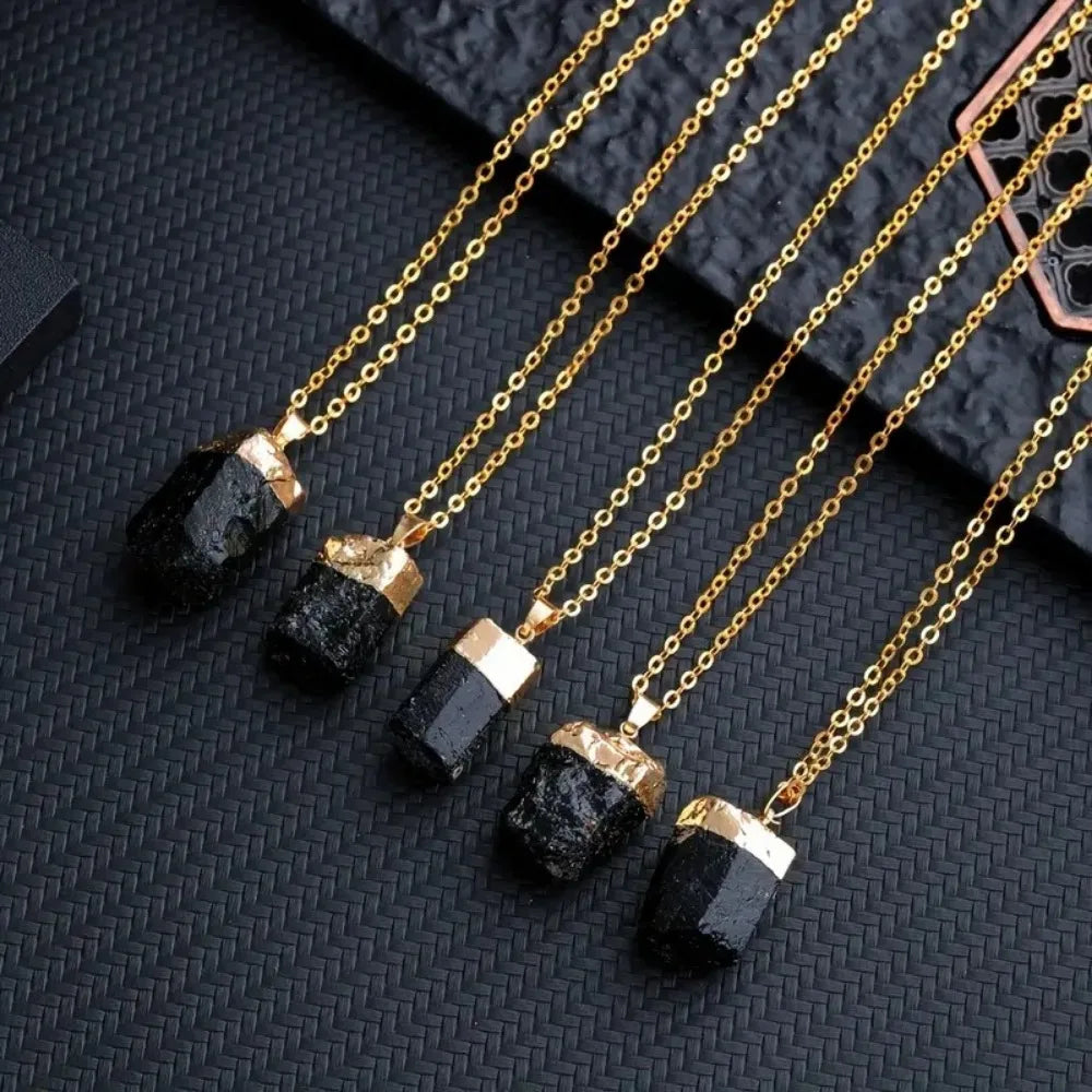 ✨ Tourmaline Noire Naturelle – Pierre de Protection & d'Équilibre Énergétique