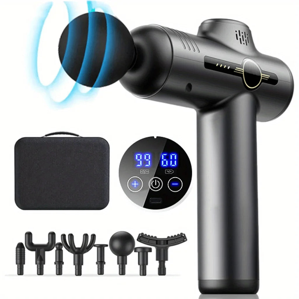 Pistolet de Massage Premium 99 Vitesses | Musculaire & Relaxation Profonde