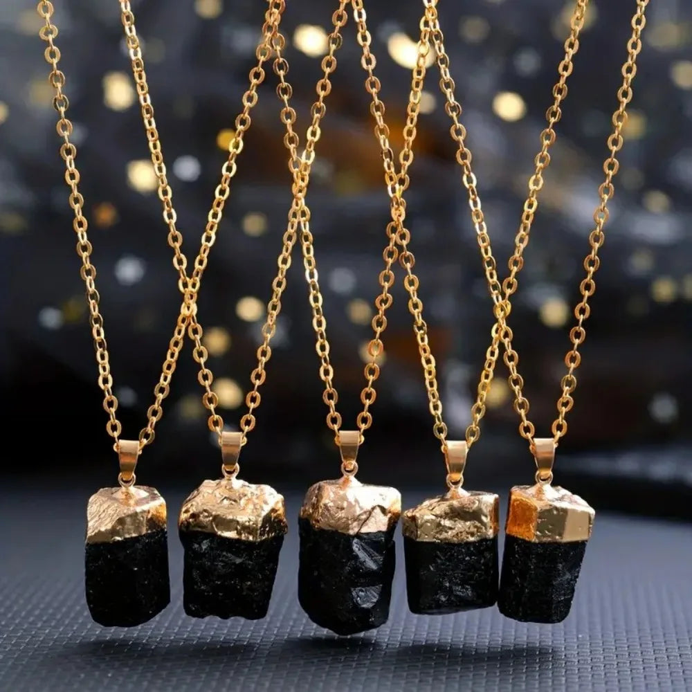 ✨ Tourmaline Noire Naturelle – Pierre de Protection & d'Équilibre Énergétique