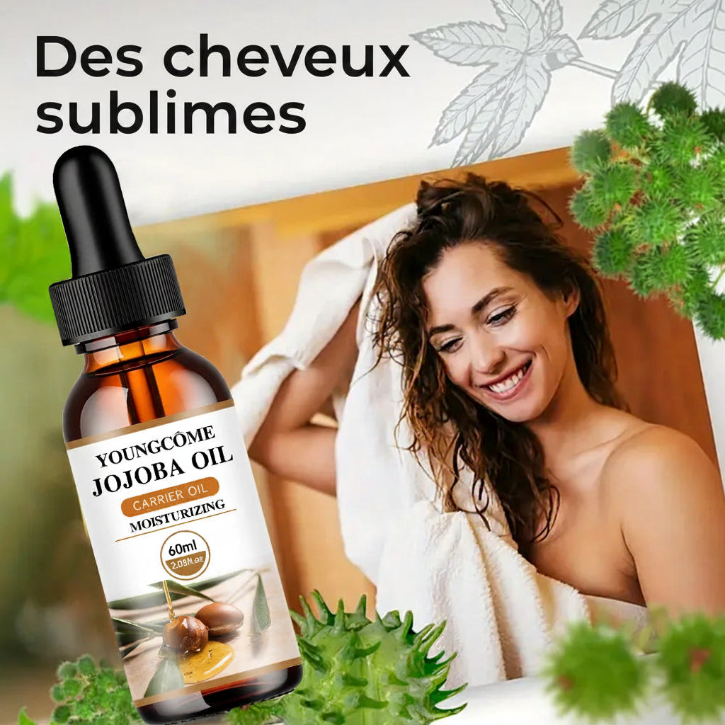 🌿 Huile de Jojoba Naturelle – Hydratation & Éclat
