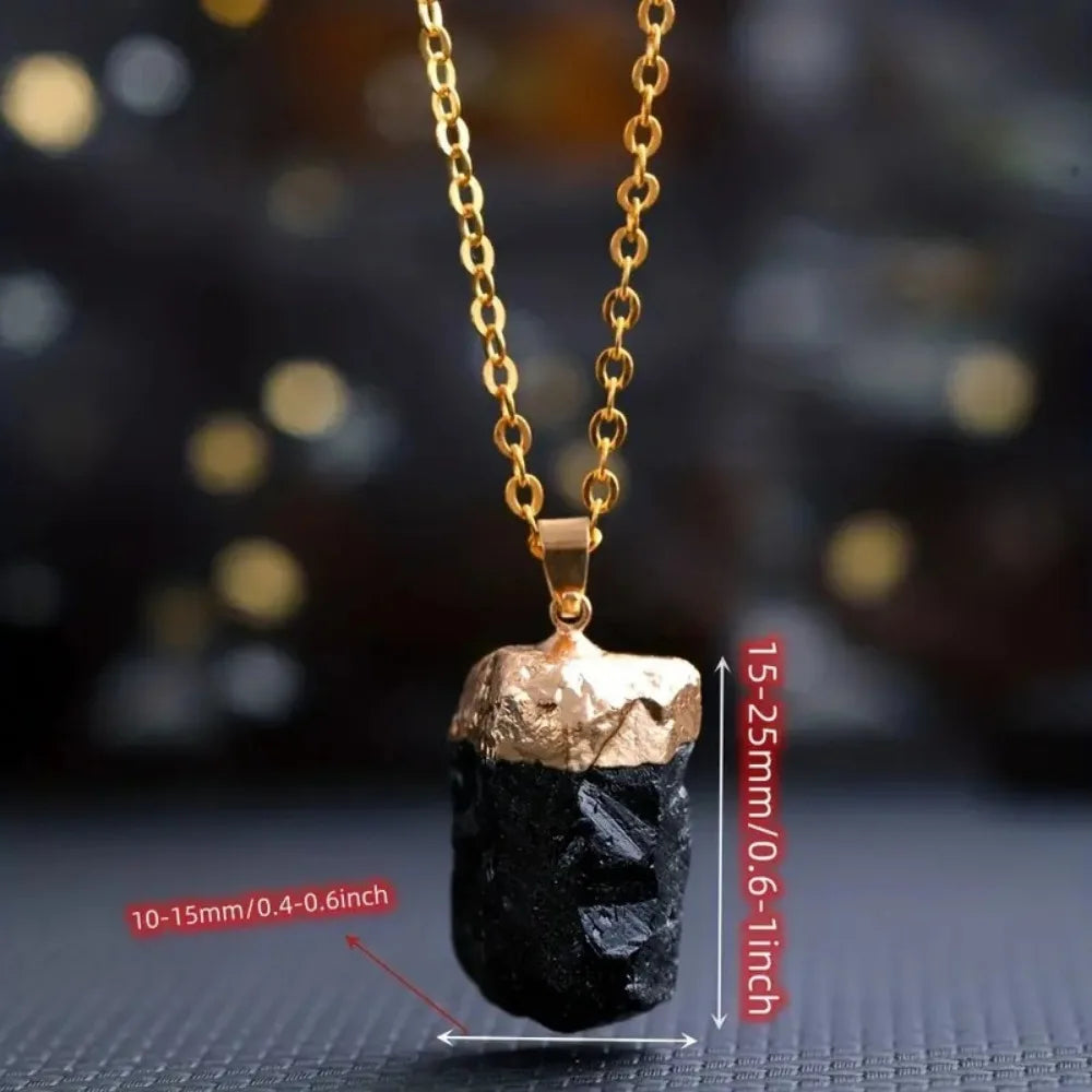 ✨ Tourmaline Noire Naturelle – Pierre de Protection & d'Équilibre Énergétique