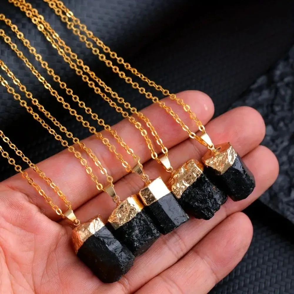 ✨ Tourmaline Noire Naturelle – Pierre de Protection & d'Équilibre Énergétique