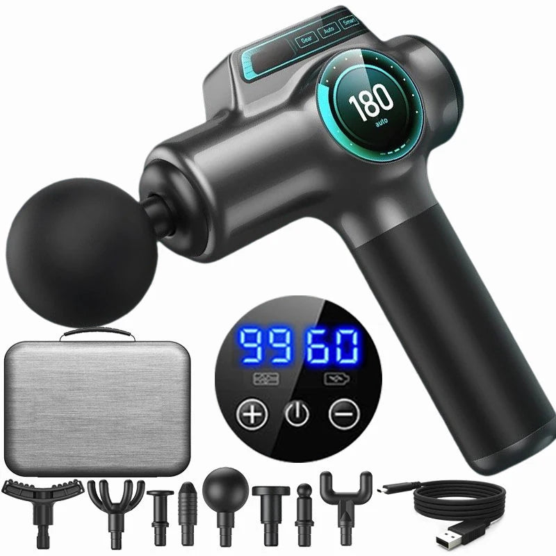 Pistolet de Massage Premium 99 Vitesses | Musculaire & Relaxation Profonde