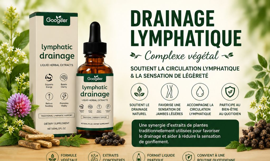 🌿 Drainage Lymphatique – Complexe Végétal Liquide
